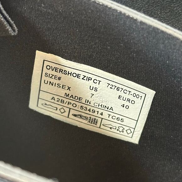 Bogs Men's Overshoe Zip CT Composite Toe Boots Black Size 7 - Picture 8 of 9